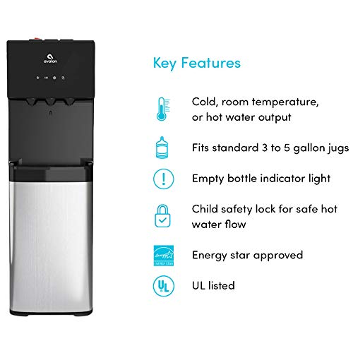 Bottom Loading Water Cooler Dispenser - Hot, Cold & Room Temperature