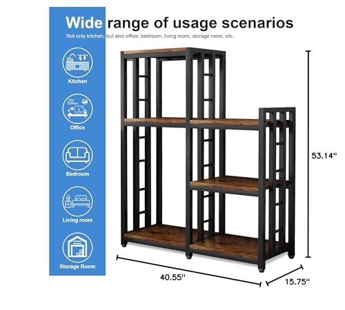 6-Tier Kitchen Baker's Rack with Adjustable Shelves for Microwave & Storage