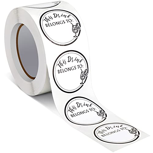 600 Pack Drink Labels - Personalized Cup Stickers for Parties & Events