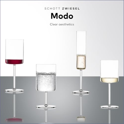 Modo Tritan Crystal Water Glasses, 15 Ounce - Set of 4