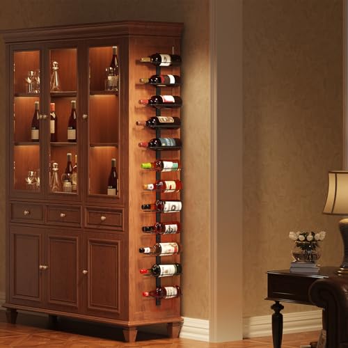 12-Bottle Wall-Mounted Wine Rack – Detachable Metal Storage Organizer