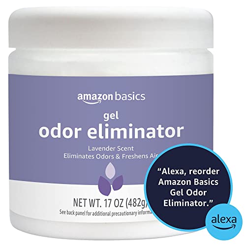 Amazon Basics Gel Odor Eliminator, Activated Charcoal & Lavender, 17 Oz