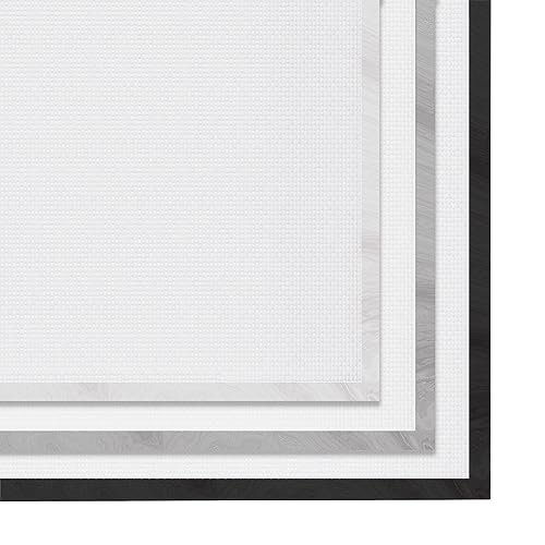 Minimal Monstera Leaf Line Drawing Framed Wall Art, 11x14 Inch Black Frame