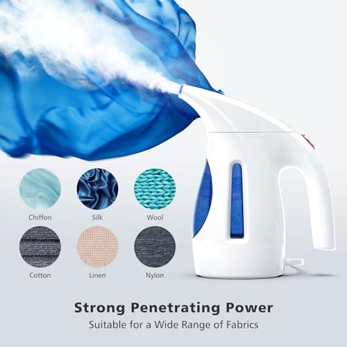 HiLIFE Portable Handheld Clothes Steamer 240ml 700W Blue (120V)