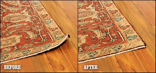 Rug Gripper for Corners & Edges - Anti-Curl Carpet Support, 4 Pack