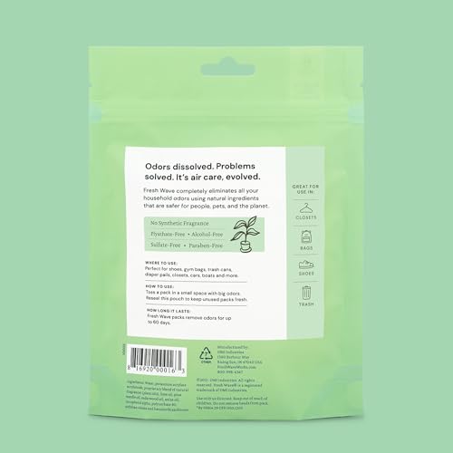 Plant-Based Odor Eliminator Packs - Natural Closet Deodorizer (6-Pack)