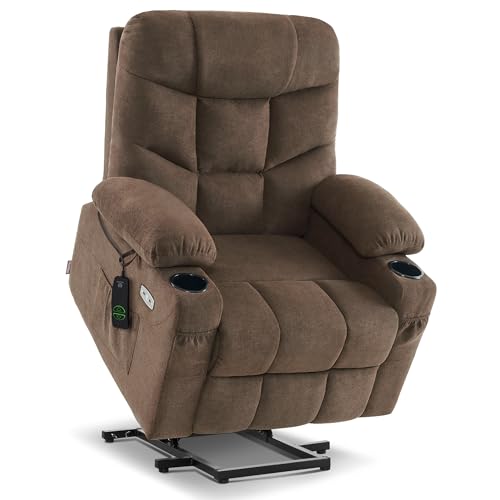 Power Lift Recliner Chair with Extended Footrest and USB Charging