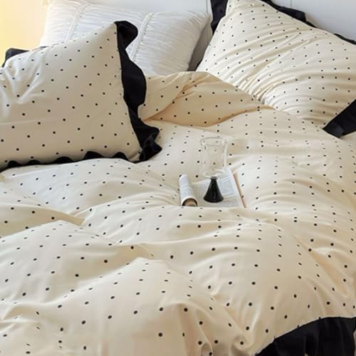 Soft Cotton 4-Piece Bedding Set - Duvet Cover, Sheet & Pillowcases
