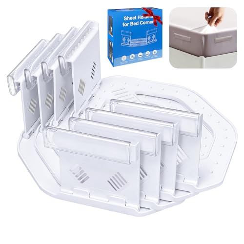Fitted Sheet Holders for Corners - 4PCS Bed Sheet Clips