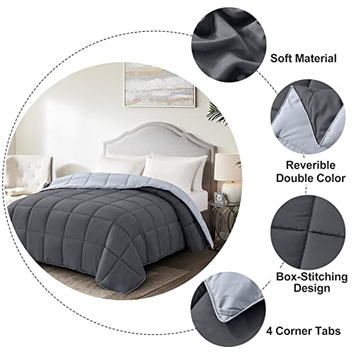 Homelike Moment Queen All-Season Reversible Down Alternative Comforter