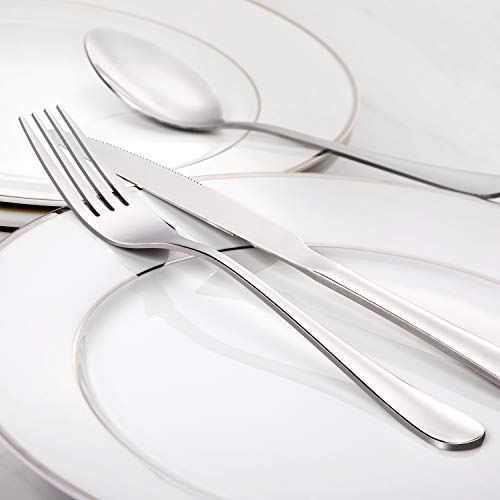 18/8 Stainless Steel Dinner Forks - 8-Inch Mirror Polished Set of 12