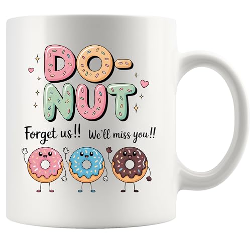 Panvola Retirement Ceramic Mug 11oz White Funny Gift for Colleagues