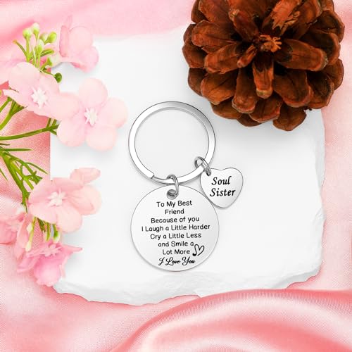 8pcs Best Friend Gift Set for Women - Mug, Keychain, Candle, Bracelet, Personalized Friendship Gifts
