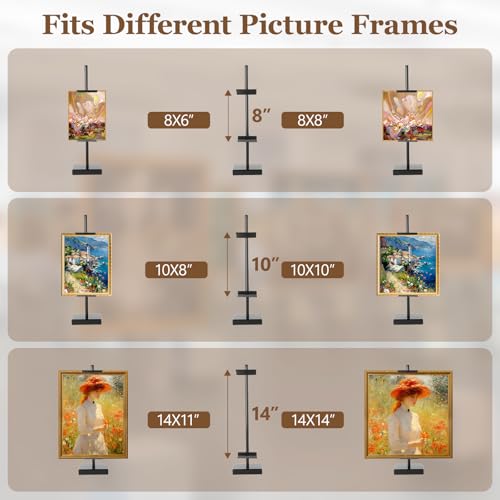 16-Inch Adjustable Tabletop Easel Stand, Metal Display for Art and Photos
