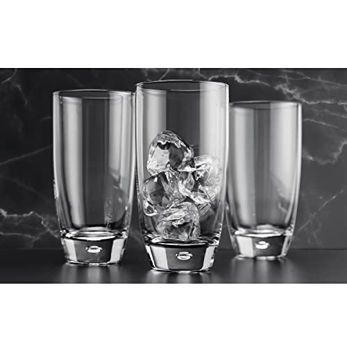 Glaver's 4-Piece 16oz Highball Glass Set - Elegant Water & Cocktail Glasses