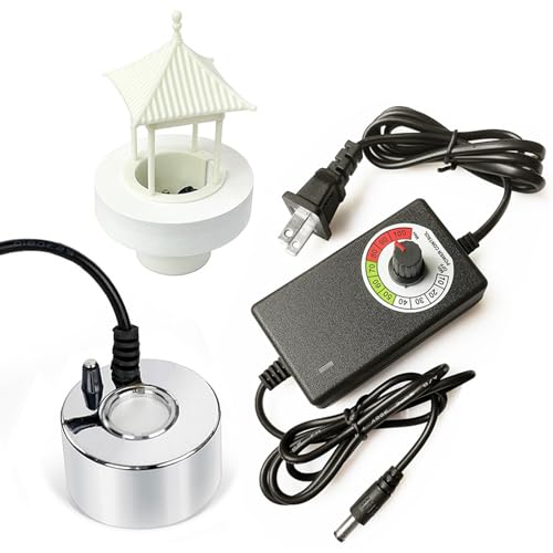 Ultrasonic Mist Maker Fogger with Adjustable Volume and Splash Guard
