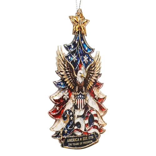 USA 250th Anniversary Christmas Ornament 2026 Patriotic Eagle Decor