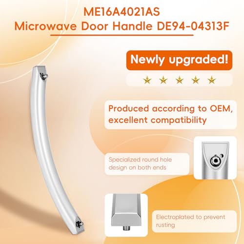 Microwave Door Handle Replacement - 12.6 Inch Silver ABS Handle