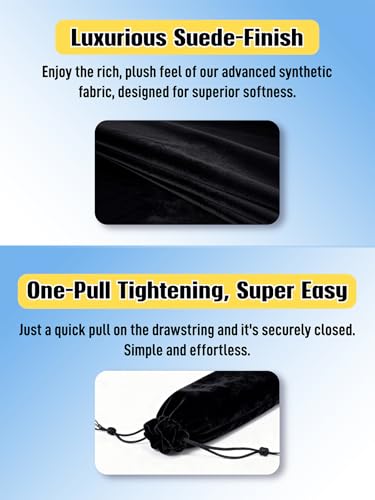 Portable Travel Storage Bag for Steam Iron - Protective Suede-Finish Case