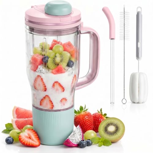 26oz Travel Tumbler with Leakproof Lid, Silicone Straw, and Cleaning Brushes