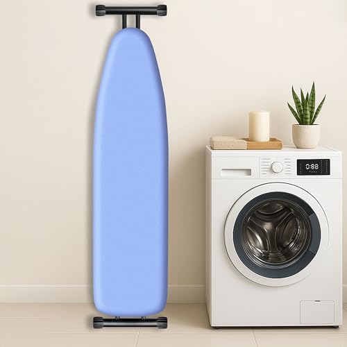 Extra Thick Ironing Board Cover and Pad 15x54, Scorch Resistant Cotton