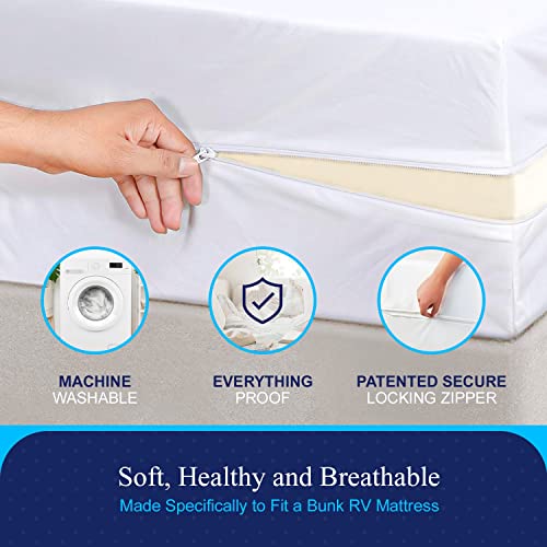 6-Sided Zippered Mattress Protector for RV Short Queen 60x75