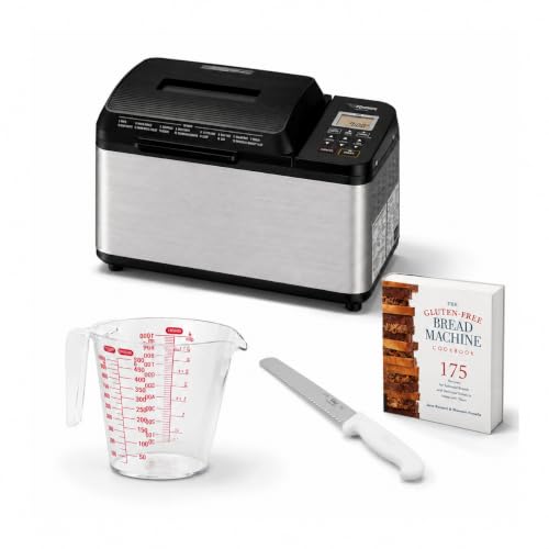 2 lb Bread Maker Machine Bundle with Bread Knife, Measuring Cup, and Cookbook