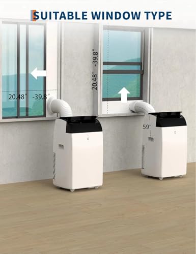 14,000 BTU Portable Air Conditioner 3-in-1 AC Unit with Dehumidifier