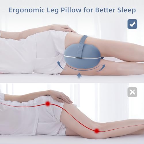 Cooling Knee Pillow for Side Sleepers - Memory Foam Support