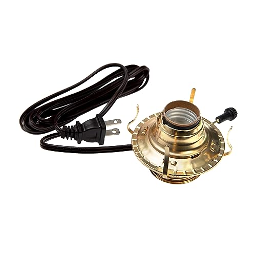 Electric Oil Lamp Conversion Kit with #2 Burner, Pre-Wired Lamp Socket
