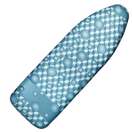 Dalykate Extra Wide Ironing Board Cover and Pad 18x49 Heavy Duty Scorch Resistant Berry Blue