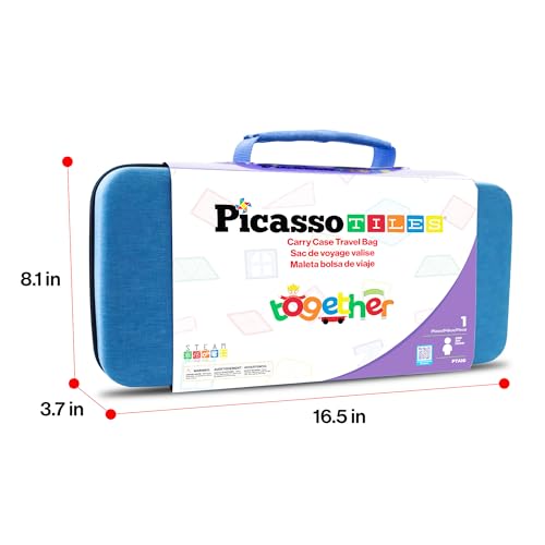 Magnetic Tile Storage Carrying Case - Durable Travel Bag for Kids Toys