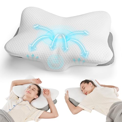 Ergonomic Memory Foam Cervical Pillow for Neck and Shoulder Pain