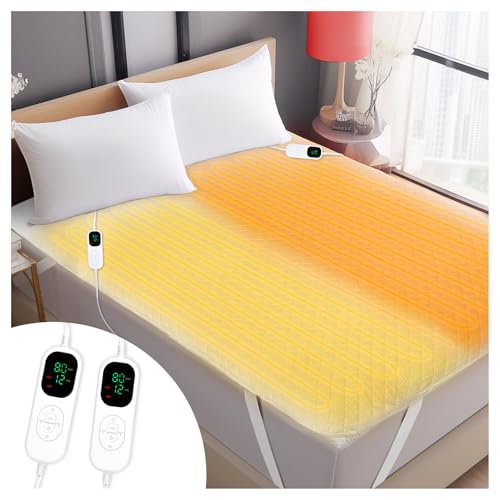 Electric Heated Mattress Pad Queen Size with Dual Controller