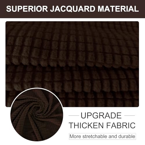 Stretch Couch Cover for 3 Cushion Sofa - Jacquard Furniture Protector