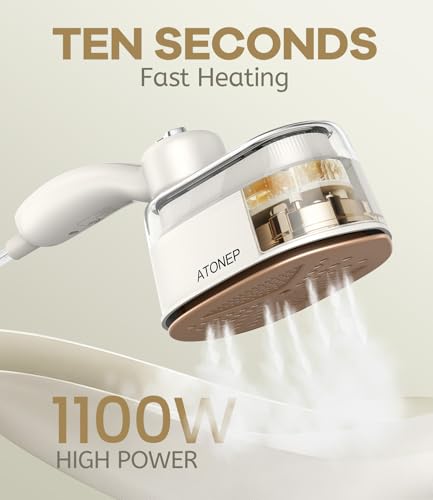 Portable Travel Garment Steamer, 1100W Handheld Iron for Clothes, 10s Fast Heat