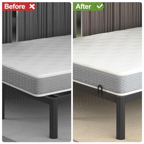 Adjustable Non-Slip Mattress Slide Stopper for Metal Bed Frame - 6 Pack