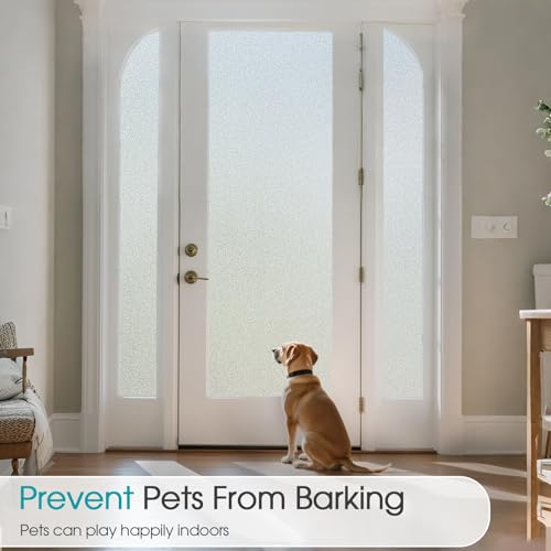 Frosted Glass Window Privacy Film - Static Cling Anti-UV (17.5" x 78.7")