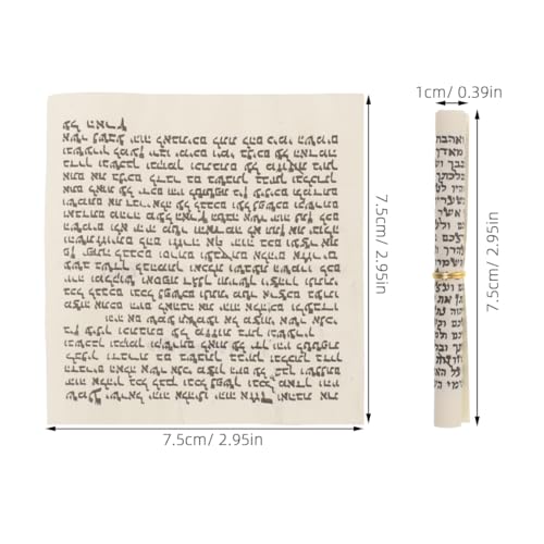 20pcs Mezuzah Scrolls, 2.95-inch Hebrew Door Blessing Parchment for Home