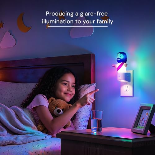 Color Changing LED Plug-In Night Light with Dusk to Dawn Sensor