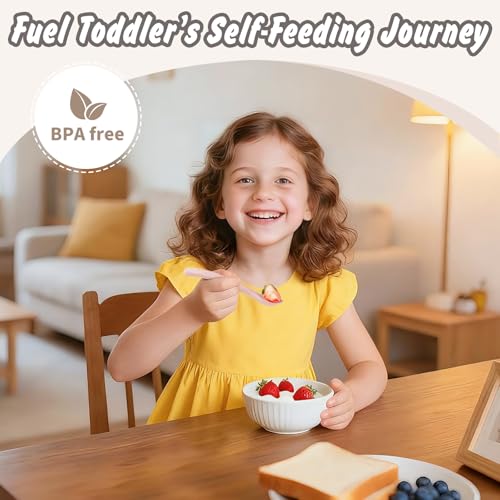 8-Pack Silicone Baby Spoons for Self-Feeding | BPA-Free & Soft Tips