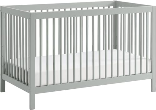 Oxford Baby 4-in-1 Full-Size Convertible Crib & Toddler Mattress Set, Gray