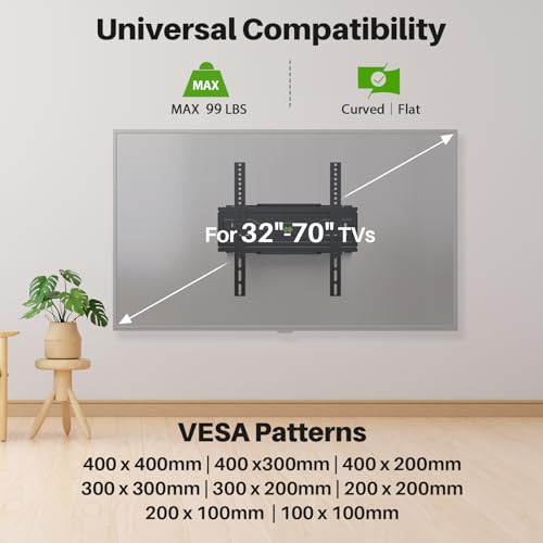 USX MOUNT Full Motion TV Wall Mount for 32-70 Inch TVs up to 99 lbs