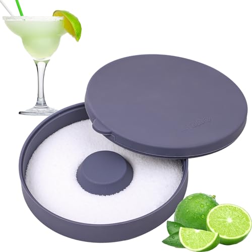 Kamehame Silicone Salt Rimmer for Cocktails with Lid - Bar Garnish Tool