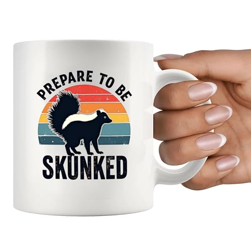 Panvola Skunked Cribbage Mug 11oz White Ceramic Game Night Coffee Cup