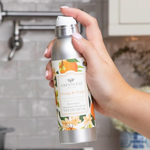 Orange & Honey Scented Room Air Freshener Spray - 7 oz Non-Aerosol Mist