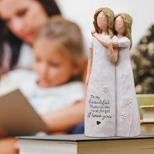 Mother in Law Gifts Figurine - Heartfelt Daughter & Mother Bond Gift for Birthday, Christmas, or Mother's Day - AcowSpt