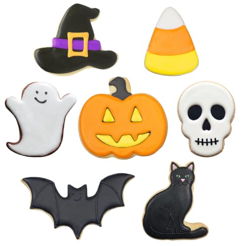 Ann Clark 7-Piece Halloween Cookie Cutters Set - Fall & Spooky Baking Tools