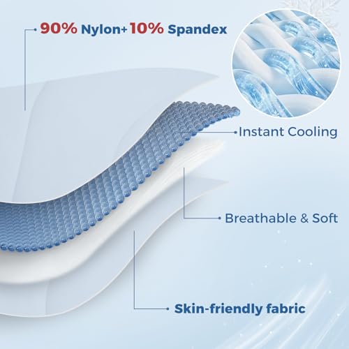 Cooling Comforter Queen Size - Lightweight Arc-Chill Blanket for Hot Sleepers