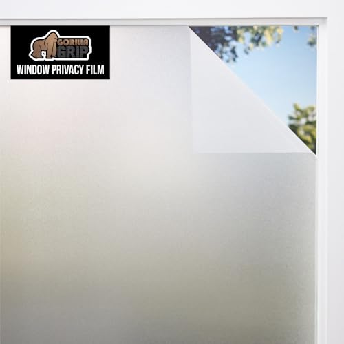Removable Privacy Window Film - Frosted Two-Way Sun Blocking, 17.5 x 78.7 Inch